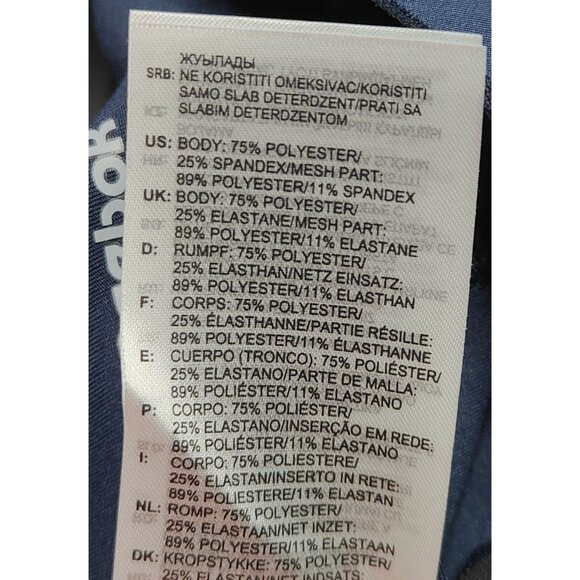 Reebok Men's Navy Speedwick Performance Leggings Size M - Picture 5 of 5